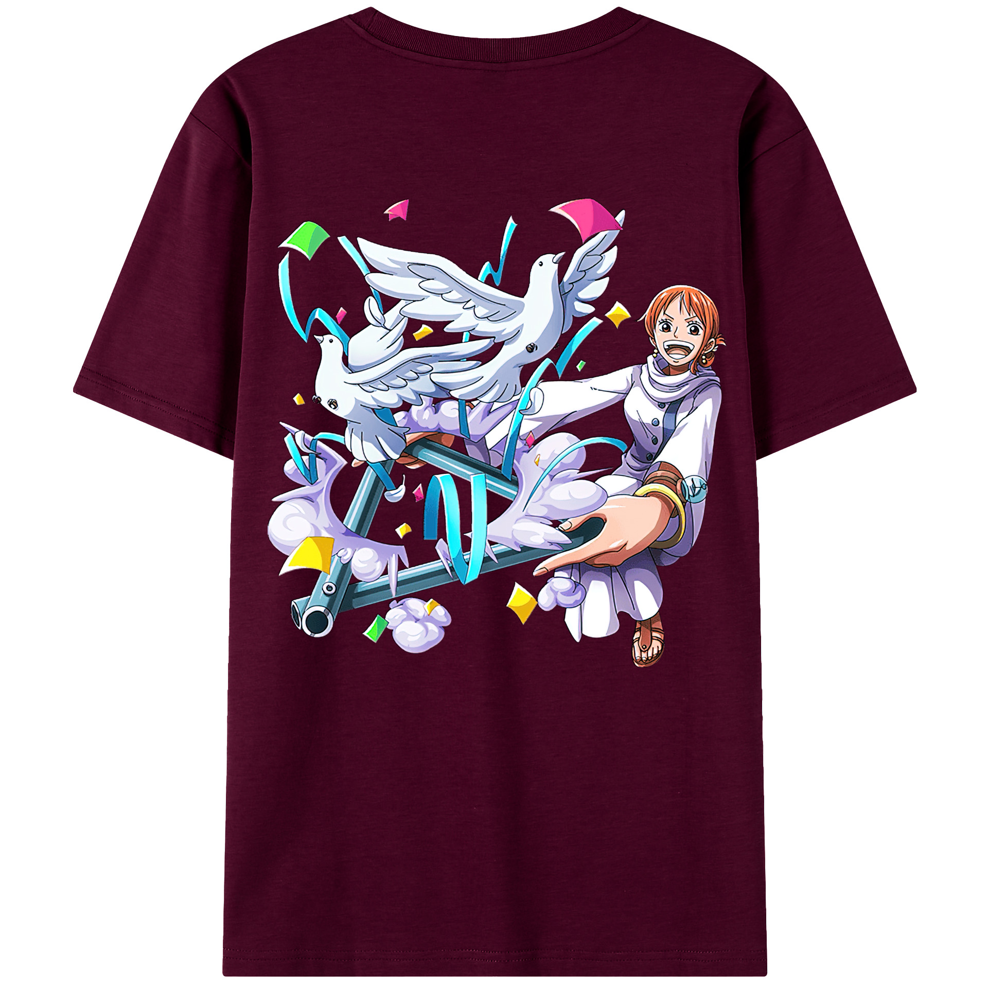 （画像用） ワンピース ナミ ONE PIECE Nami レディース半袖Tシャツ(バックプリント)